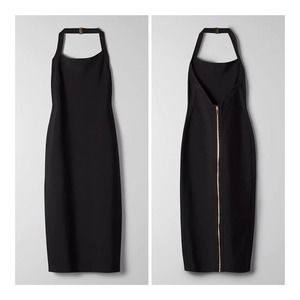 NEW Aritzia Babaton Chandelier Halter Bandage Dress in Black Size XS